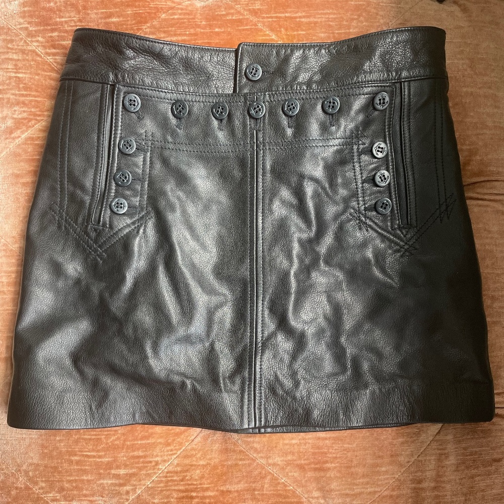 Polo by Ralph Lauren Leather Skirt